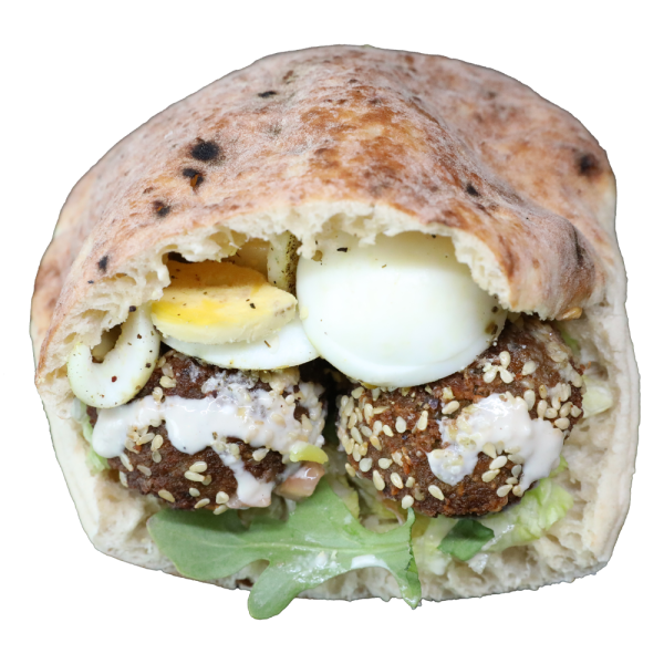 Egg Falafel Pita