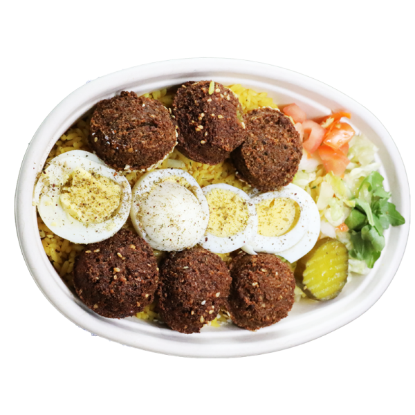 Egg Falafel Platter